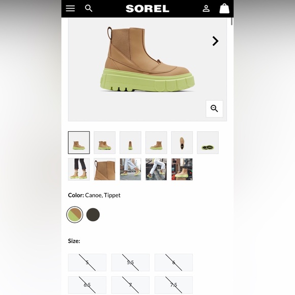 Sorel Caribou X Women’s Chelsea Waterproof Boot ✨ Canoe / Tippet Size 8.5 - Picture 7 of 16